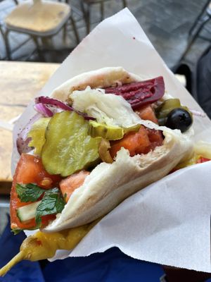   at Maoz - Damrak in Amsterdam