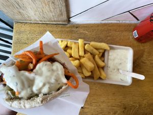 Meal deal menu  at Maoz - Damrak in Amsterdam