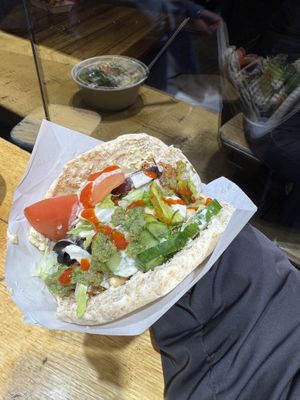   at Maoz - Damrak in Amsterdam