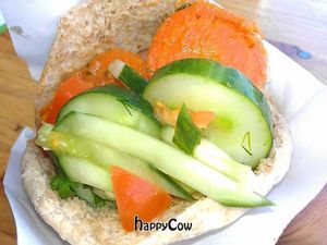 My falafel at Maoz - Damrak in Amsterdam