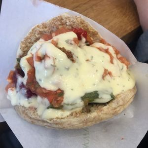 Falafel pita!  at Maoz - Damrak in Amsterdam
