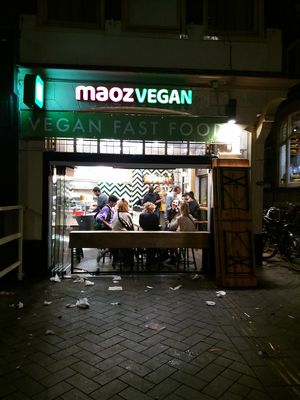 Exterior at Maoz - Damrak in Amsterdam