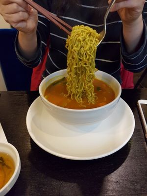 咖哩烏龍麵【適合女生份量】 at Shama Vegetarian Indian Restaurant in Osaka