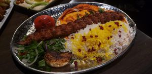 beyond meat kebabs (vegan) at Nara Cuisine and Lounge in Johns Creek