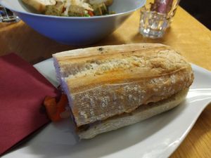 Vegan panino at Panino Top Bar in Cortina D Ampezzo