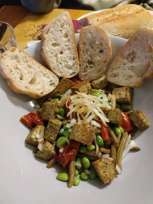 Estiva Zen vegan salad at Panino Top Bar in Cortina D Ampezzo