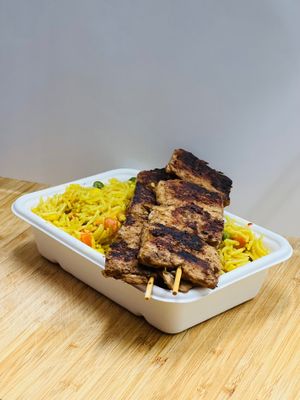 VLamb Biryani at Kayalz Kitchen- It's Vegan Habibi in Renown Park