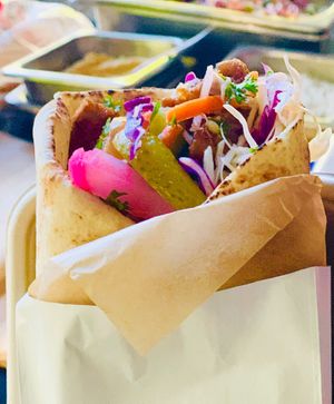 Vbeef kebab at Kayalz Kitchen- It's Vegan Habibi in Renown Park