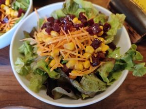 Mixed salad starter at Crêperie Bach & Buck in Biel