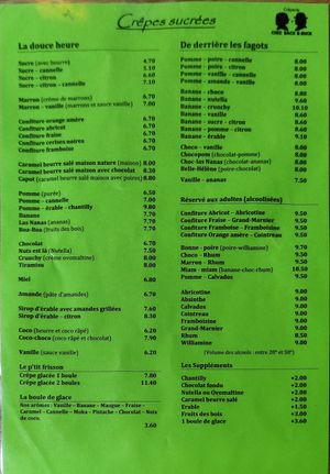 Sweet Crepes at Crêperie Bach & Buck in Biel