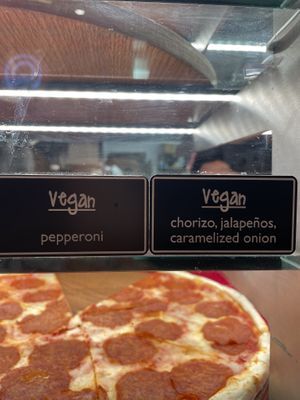 Vegan options  at Mr. Moto Pizza in San Diego