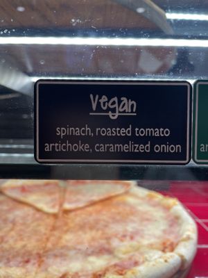 Vegan option at Mr. Moto Pizza in San Diego