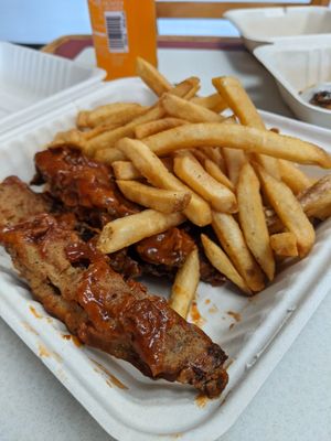 Not chicken fingers at Guud & Evul in Tonawanda