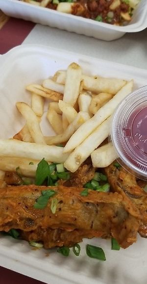 Mushroom chicken fingers at Guud & Evul in Tonawanda