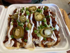 Loaded nachos  at Guud & Evul in Tonawanda