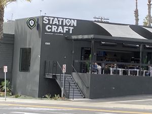 From the street   at Station Craft in Dana Point
