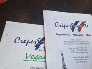 Speisekarten schmutzig :-( at DorffLaden Bremen in Bremen