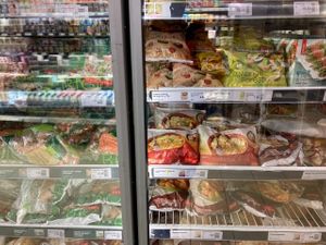 Freezer section  at MANOR in Lausanne