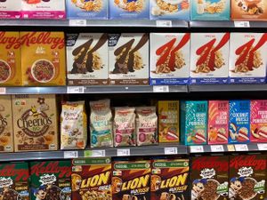 Packaged cereal  at MANOR in Lausanne