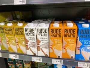 Plant-based milk at MANOR in Lausanne