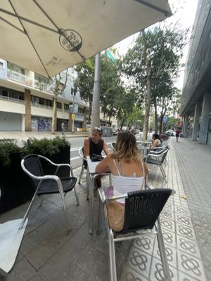 Terrace  at CroisSants in Barcelona