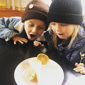 Kids love lemon pie! at Vegpod in Milwaukee