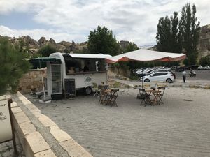 Located on the parking at Sisters' Plant Based in Goreme