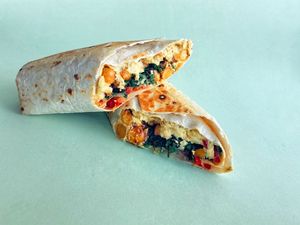 Chickpea wrap at Sisters' Plant Based in Goreme