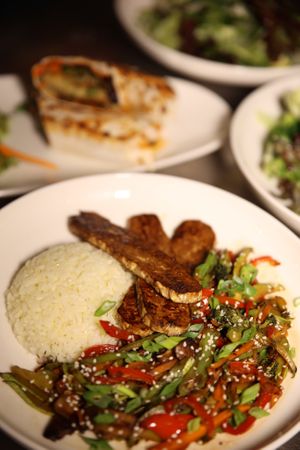 rice bowl at Sisters' Plant Based in Goreme
