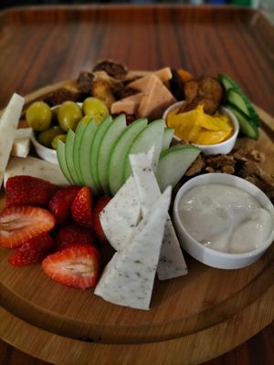 Vegan cheese tray at Sisters' Plant Based in Goreme