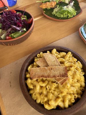 Mac and cheese (came with a side salad)  at Sisters' Plant Based in Goreme
