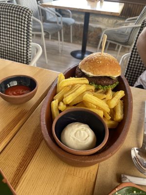 Soy burger   at Sisters' Plant Based in Goreme
