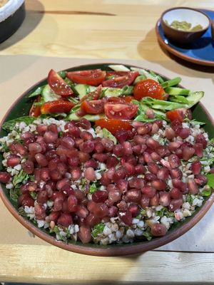 Tabouli salad  at Sisters' Plant Based in Goreme