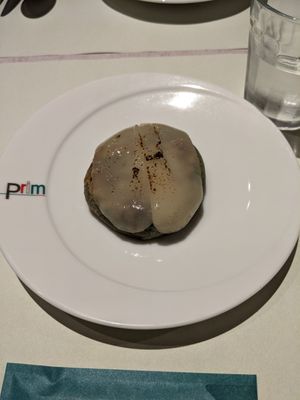 Italian-inspired oyaki (with vegan cheese) at Primo Fito in Karuizawa