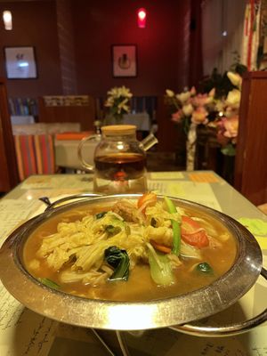 Hot-pot  at Nalan Tuo - 娜兰陀素食馆 in Xining