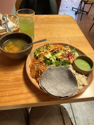 Menu del dia, 85 pesos at Trigo Verde in Oaxaca