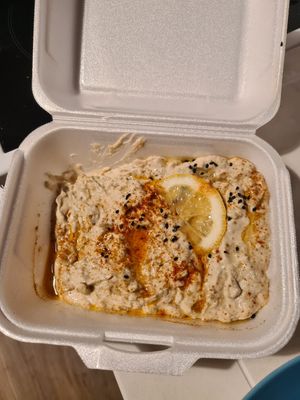 Baba Ganoush at Falafel House in Hamburg