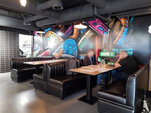 Interior at Black Tap Craft Burgers & Beer in Zurich