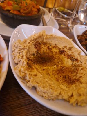The houmous was garlicky and delicious at Aspava in Cockermouth