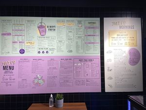 Menú  at Juicy Avenue in Barcelona