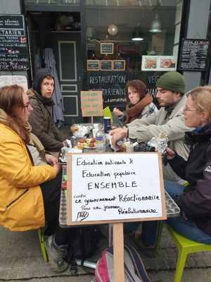 L'éducation nationale fait la grève au le levantin at Le Levantin in Clermont-ferrand