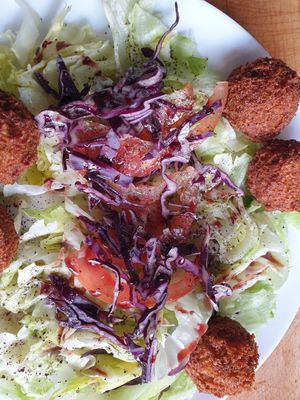 Restauration végétarienne et Végan au centre de Clermont Ferrand spécialisé de Moyen-Orient kebés crudités Végan Falafels végétariens houmous Tahina Caviar d'aubergine Ya at Le Levantin in Clermont-ferrand