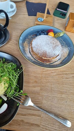 Vegan pancakes at Bloomell in Olten
