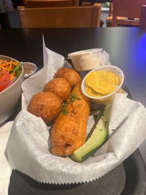 Hush Puppies and Corn Dog   at Fry Like An Eagle in Chicago