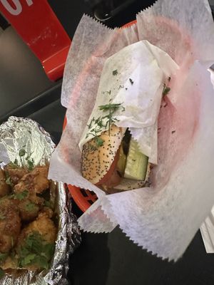 Vegan dog  at Fry Like An Eagle in Chicago