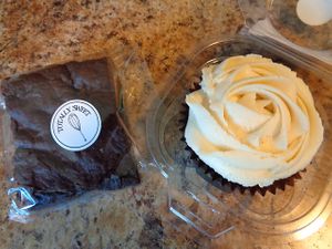 Brownie and Orange Chocolate Cupcake at Totally Sweet in Cleveland