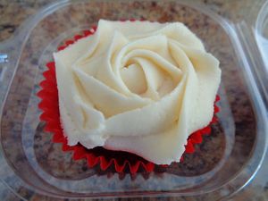 Red velvet cupcake at Totally Sweet in Cleveland