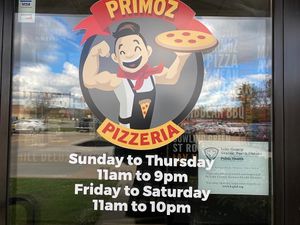 Hours as of November 2021 at Primoz Pizzeria in Mentor