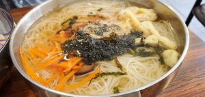 Traditional Korean noodles at Daom Noodle 다옴국수 in Seoul