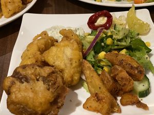 Aloo fritter vegan   at Haweli of Ealing in West London
